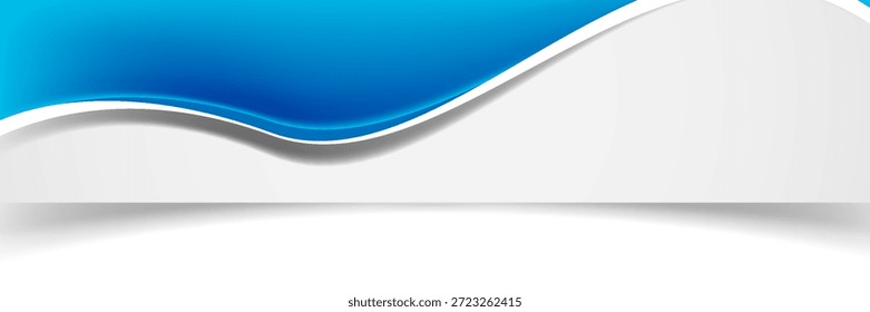 Projeto Abstrato Onda Azul Com Curvas Brancas Fundo De Estúdio Moderno Para Projetos Criativos