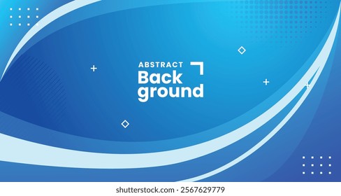 Blue wave. Blue abstract wave flow, vector abstract design element background for company business and corporate banner and presentation with lot of text space