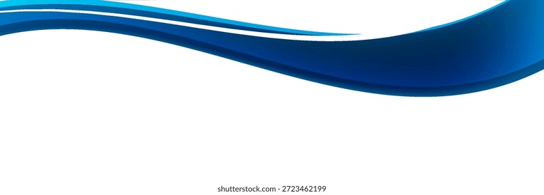 Blue Wave Abstract Graphic Design With Flowing Curves and Dynamic Motion for Branding