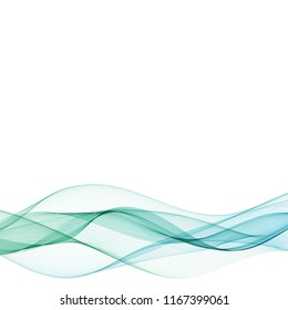 blue wave. abstract illustration