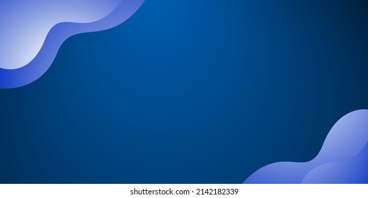 Ola azul abstracta fondo vectorial moderno para concepto corporativo, plantilla, afiche, folleto, sitio web, diseño de volante. Ilustración del vector