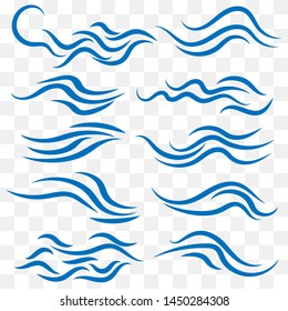 blue wave. abstract vector background.  layout for presentation or advertising 