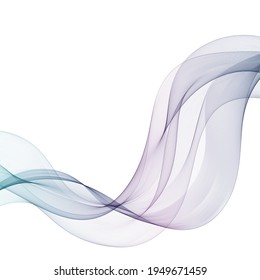 blue wave abstraction. Brochure Template