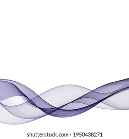 blue wave abstraction. Brochure Template