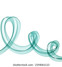 abstracción de ondas azules. Plantilla de folleto