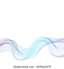 Blue wave advertising mockup. Design element