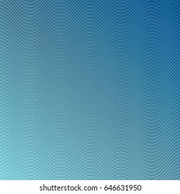 Blue wave background, abstract moire texture, modern smooth texture, dynamic digital background
