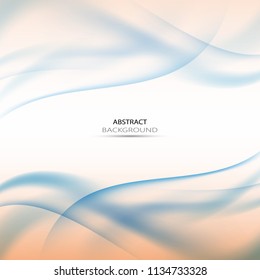 Blue wave background Abstract wave Background of Technology