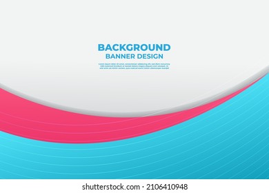 Blue Wave Background Banner Design Template For Business Presentation And Business Poster Design