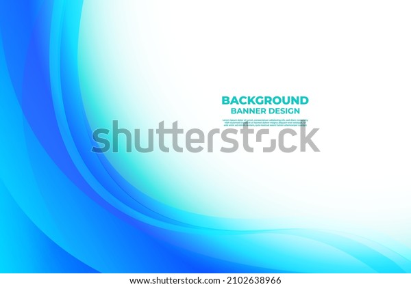 Blue Wave Background Banner Design Template Stock Vector (Royalty Free ...