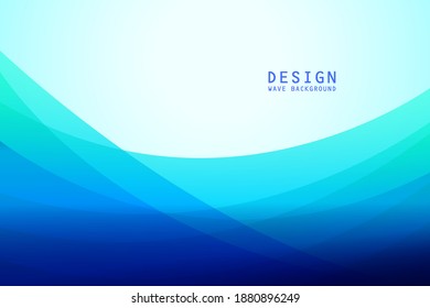 blue wave background for banner, flyer, cover and presentation business