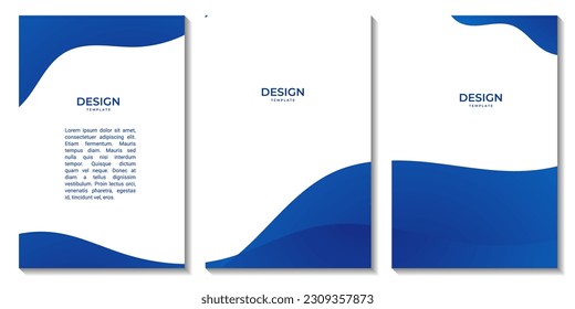 fondo de onda azul con espacio en blanco