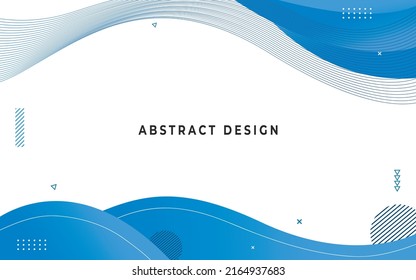 Blue wave background with copy space. Use for graphic design, presentation, poster, artwork, template design, ad, print. illustration vector eps10