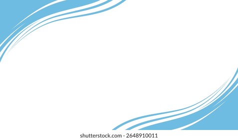 blue wave background design concept for presentation