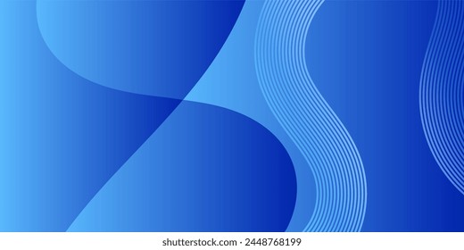 blue wave background with glowing lines