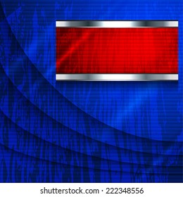 The blue wave background with infographic element