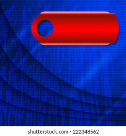The blue wave background with infographic element
