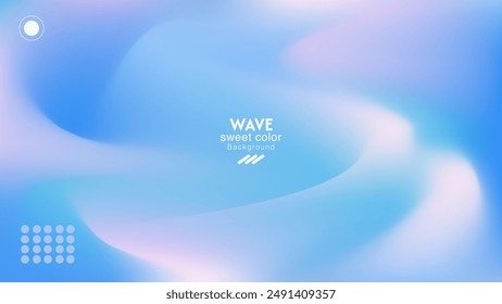 blue wave background soft colorful combination, gradient design background with pastel colors