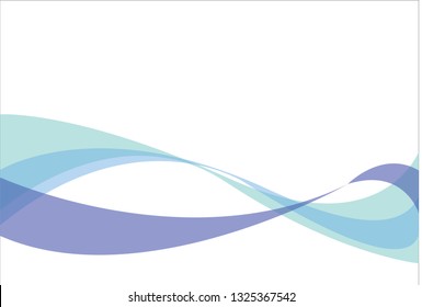 blue wave background with space