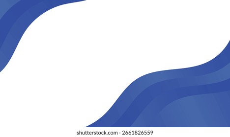 Blauer Wellenhintergrund mit Space Text für Präsentation und Branding