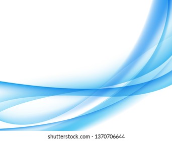 Blue wave background that gives a soft feel