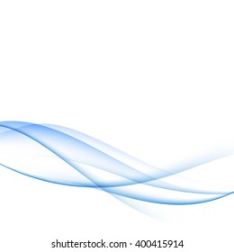 Blue wave background. Vector design EPS10.