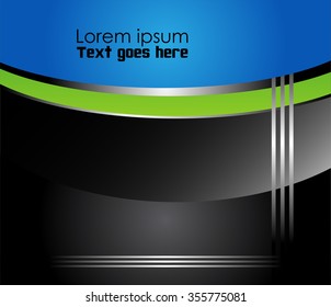 blue wave background vector overlap dimension 3d graphic metal color message board for text and message design frame line shadow for modern web design eps10 infographic
