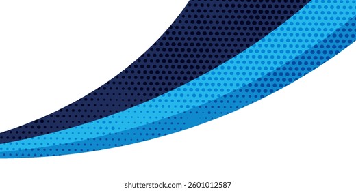 blue wave banner template. Modern abstract Vector Illustration design, isolated on white background. illustration background