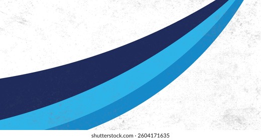 blue wave banner template. Modern abstract Vector Illustration design, isolated on white background