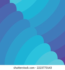 Blue wave blend abstract background