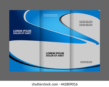 Blue wave brochure template
