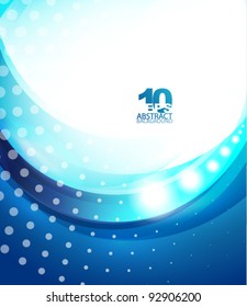 plantilla de negocio de ondas azules
