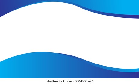 Plantilla de negocio de ondas azules. fondo abstracto. ilustración vectorial