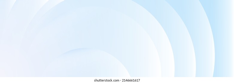 Blue wave curve abstract background for wide banner, web header, presentation background