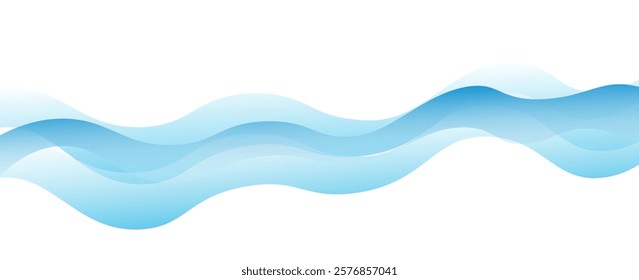 blue wave curve, blue wave corner shape for element, stripes ribbon blue graphic, striped gold. eps 10