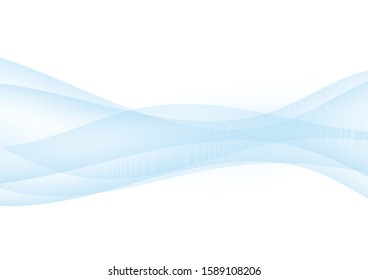 Blue wave curve texture template abstract  background vector illustration