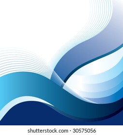 Blue wave design