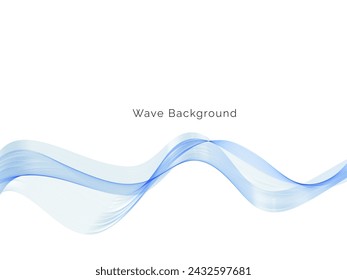 Blue wave design abstract background vector