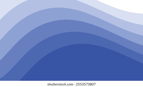 Blue wave design vector image for element design backdrop or presentation
