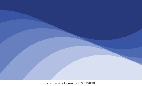 Blue wave design vector image for element design backdrop or presentation