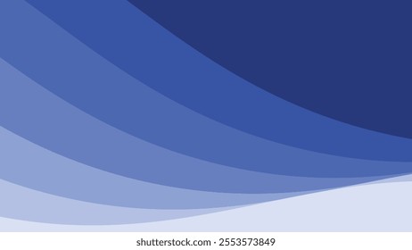 Blue wave design vector image for element design backdrop or presentation