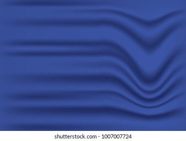 blue wave fabric as background vetor