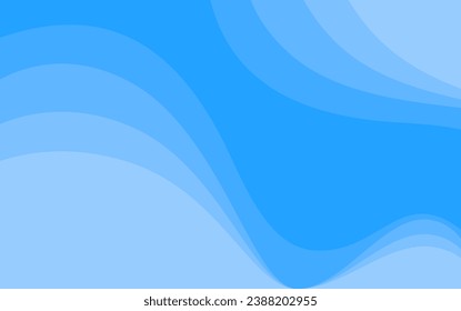 blue wave fluid abstract modern background banner vector illustration