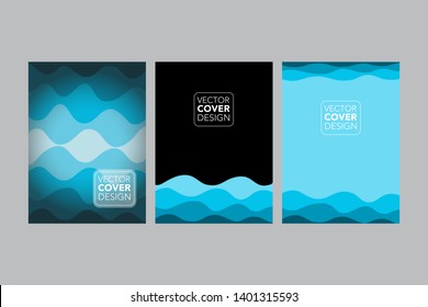 blue wave gradation, for cover