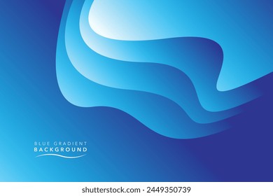 blue wave gradient abstract background