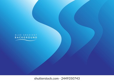 blue wave gradient abstract background