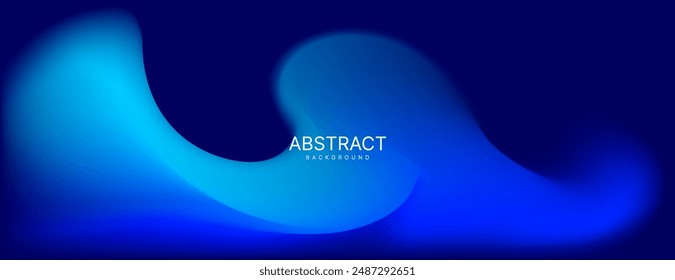 blue wave gradient abstract background. suitable for wallpaper, banner, poster, presentation, web, etc.