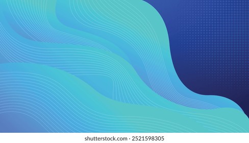 Blue wave gradient background with dark blue and gold yellow color for company bussiness corporation banner advertisment presentation promotion marketing needs