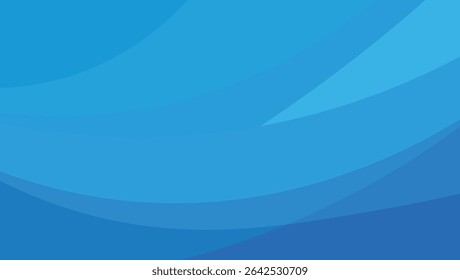 Blue wave gradient illustration representing the movement of water with subtle light effects