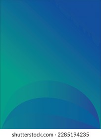 Blue wave with graident background
